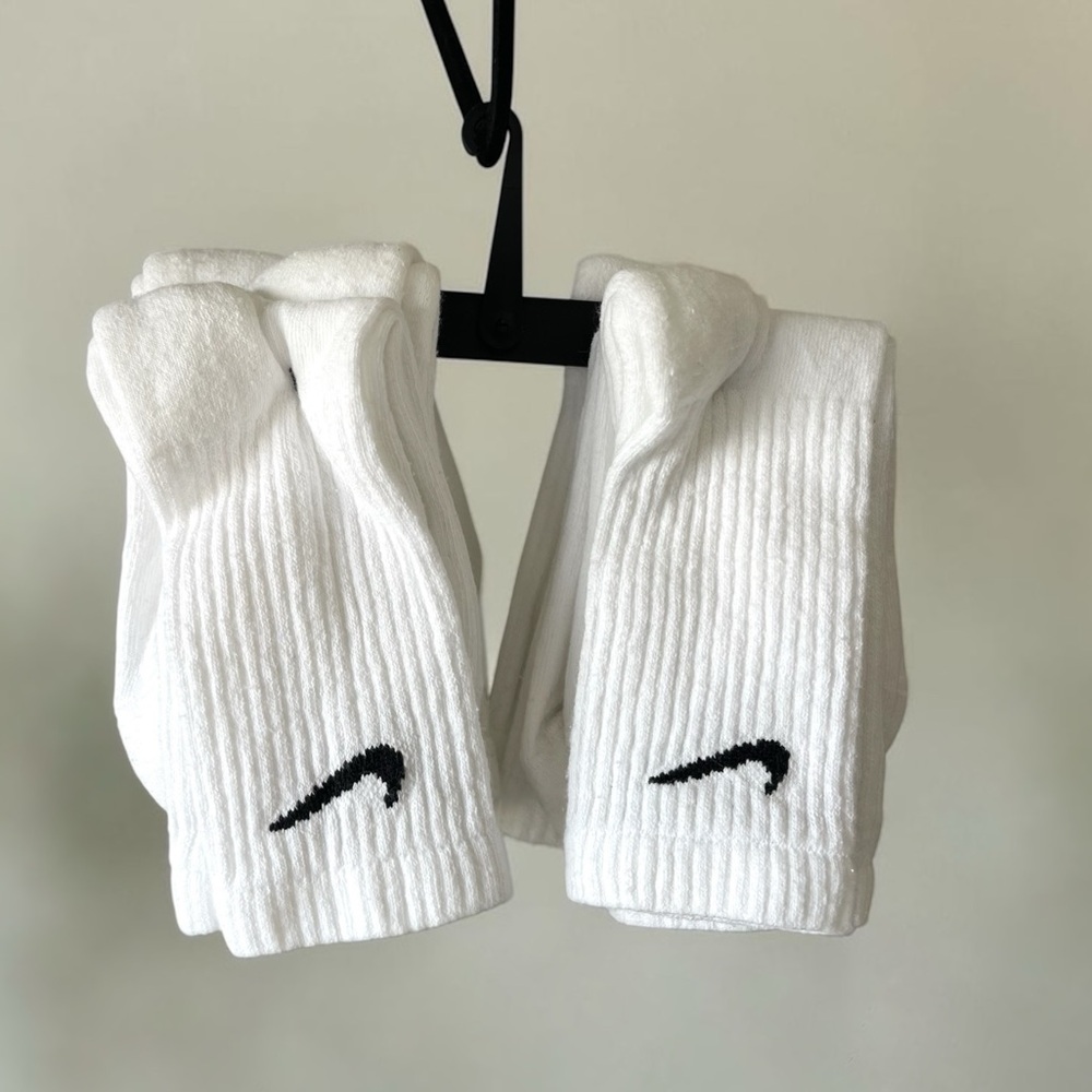 Nike White Crew Socks - 6 pairs bundle